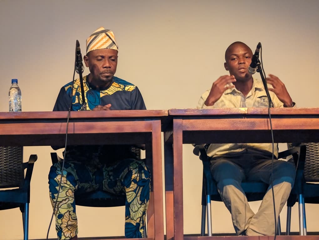 Colloque Inaugural : Mermoz Eliezer Bizon: "Le cinéma est un outil pour véhiculer les informations collectées sur le terrain afin qu’un grand nombre ait accès à nos sensibilisations sur la conservation de la biodiversité. 